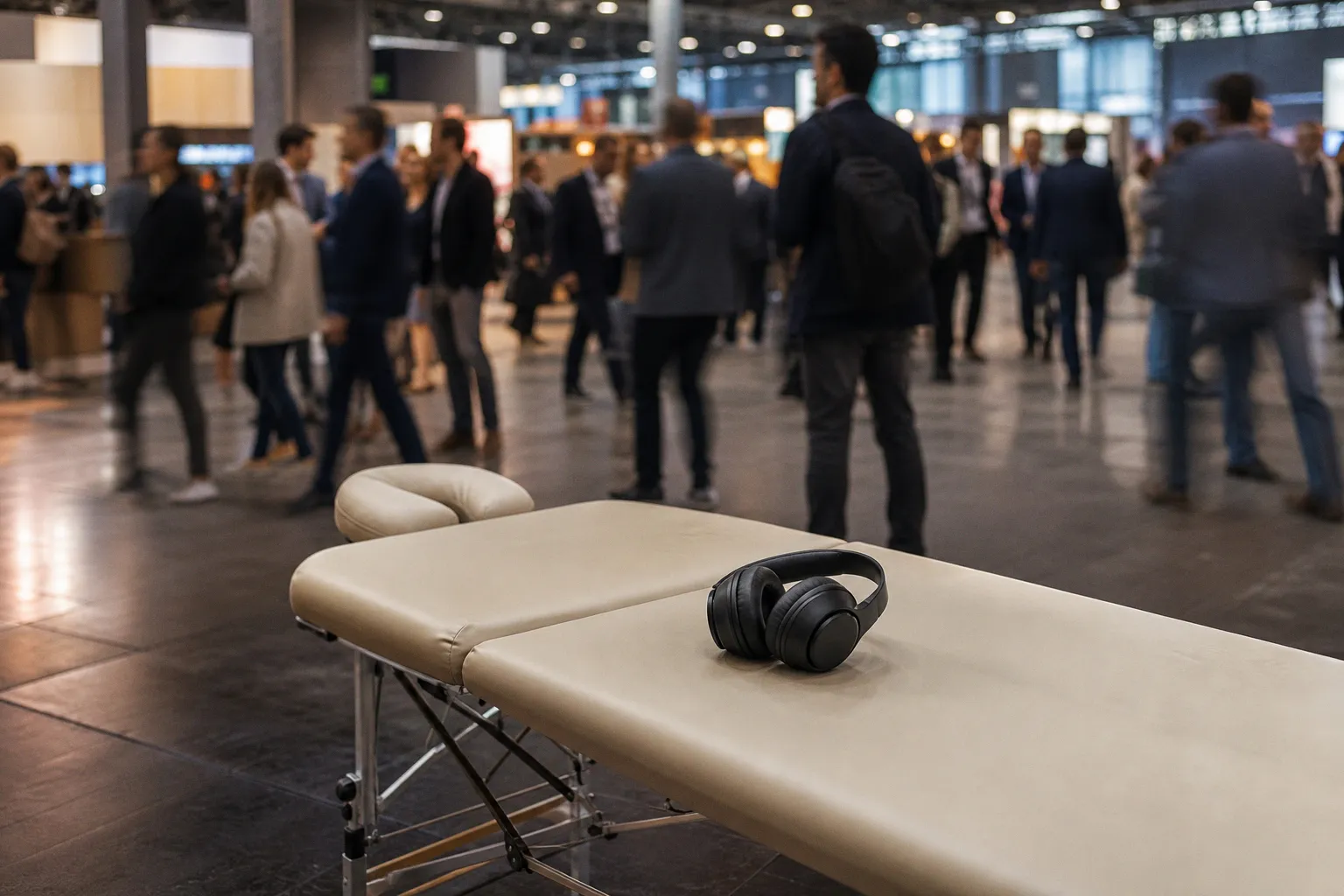 Event-Massage mit Noise-Cancelling im Lautstärketest
