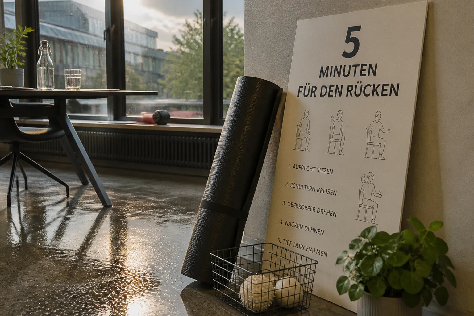 Fünf Minuten für den Rücken: Die japanische Methode gegen Haltungsschäden im Büro