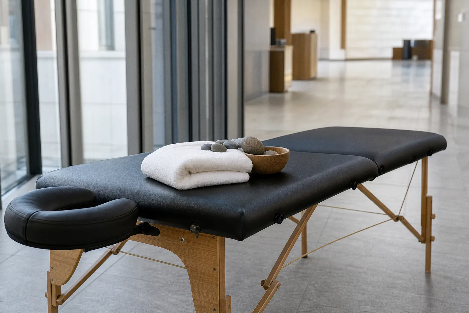Massagestuhl oder Massageliege: Drei Event-Konzepte im Test
