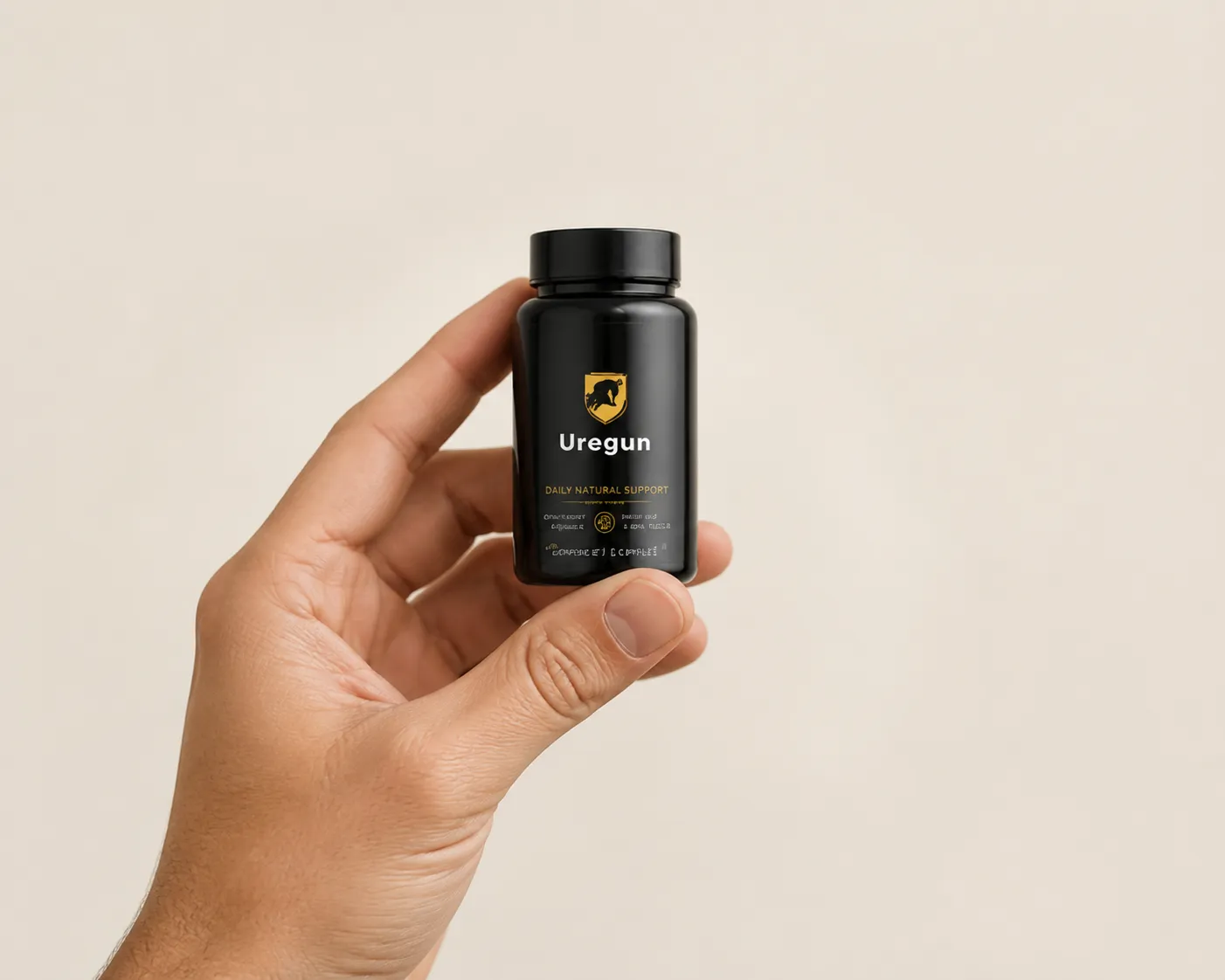Urogun — Verpackung in der Hand