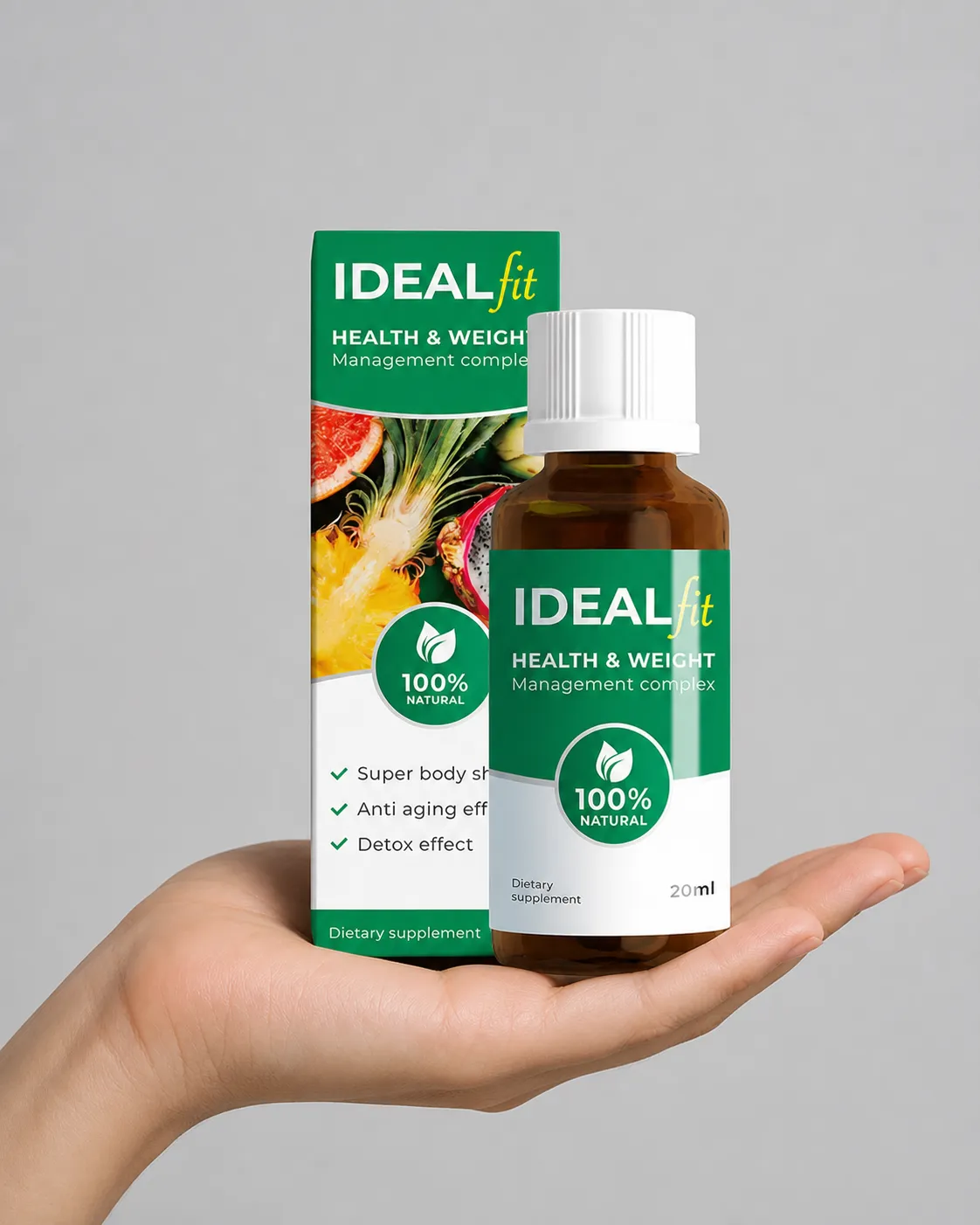 IdealFit — Verpackung in der Hand