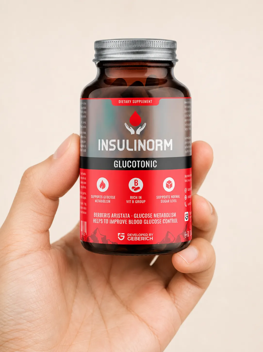 Insulinorm — Verpackung in der Hand