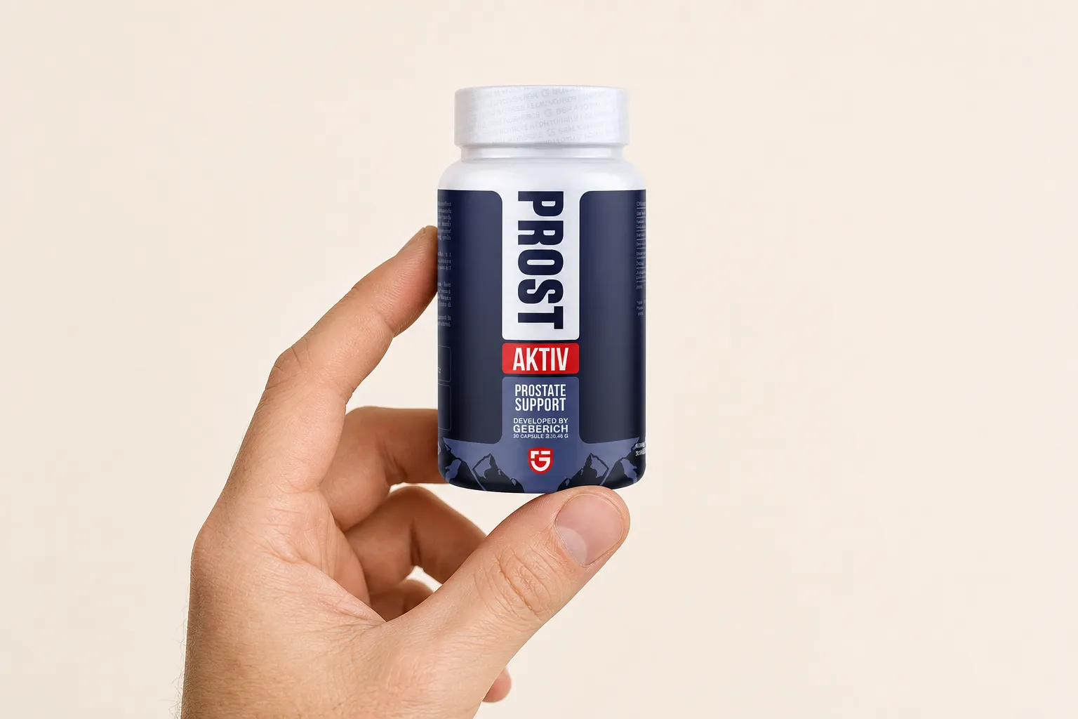 ProstAktiv — Verpackung in der Hand