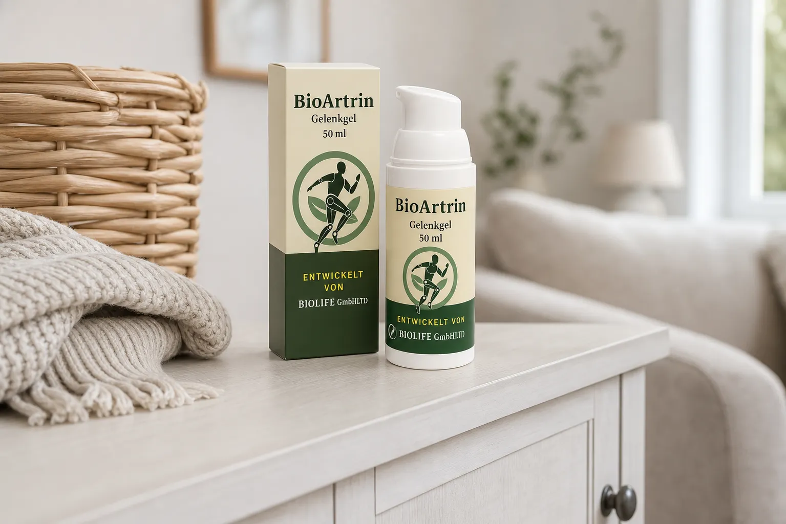 BioArtrin — Verpackung im Alltag