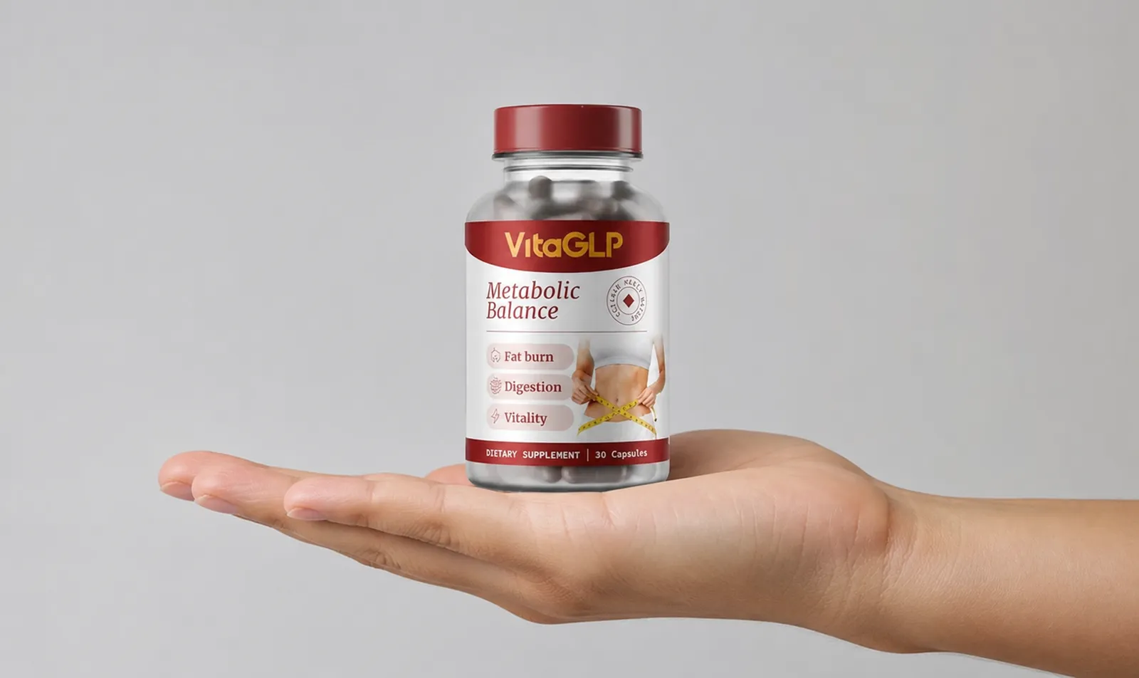 VitaGLP — Verpackung in der Hand