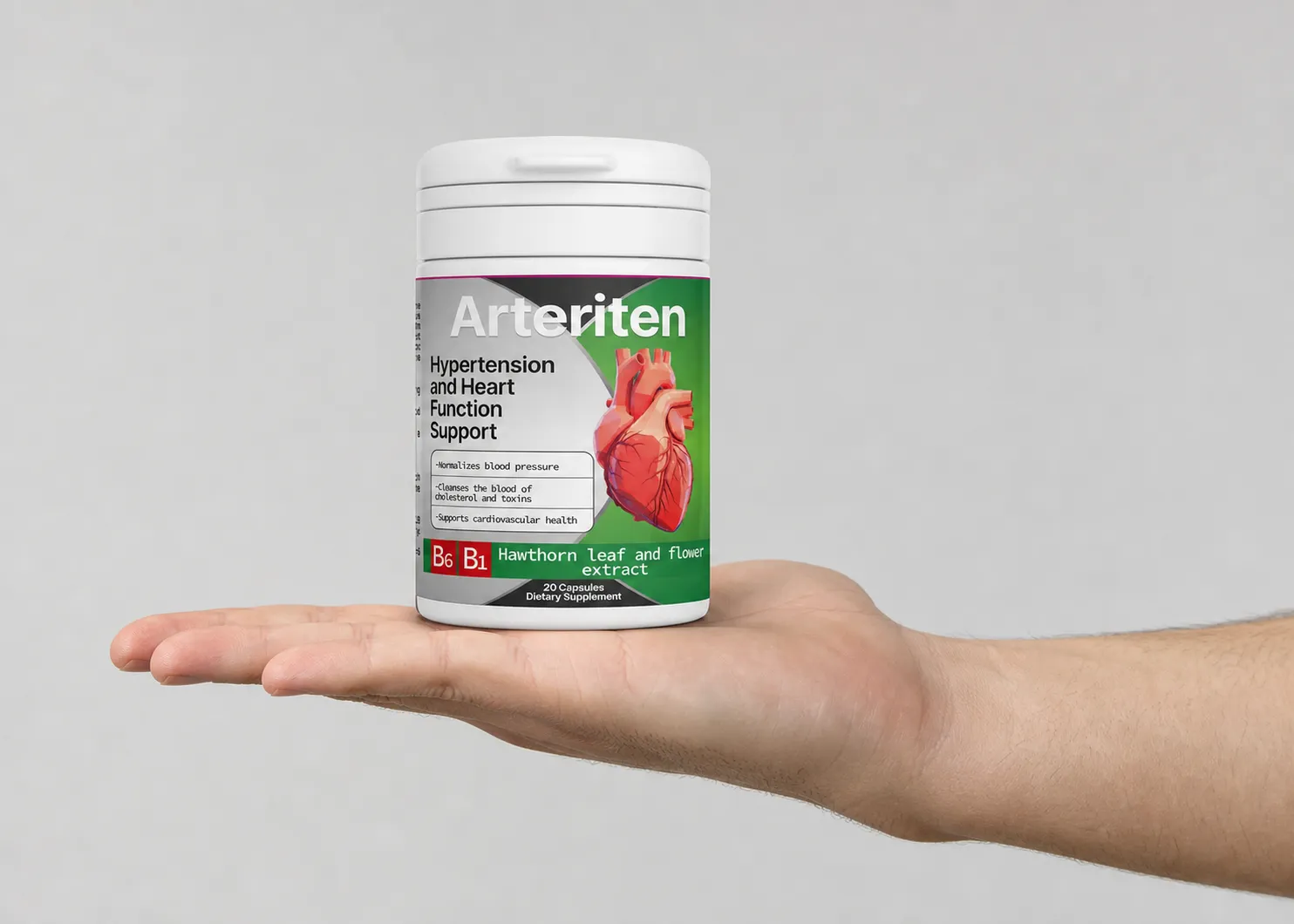 Arteriten — Verpackung in der Hand