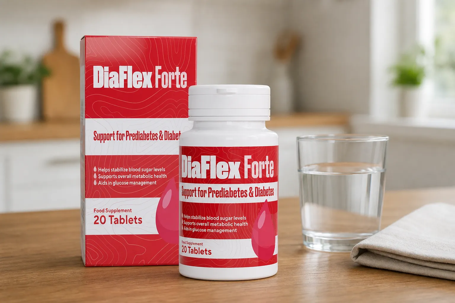 DiaFlex Forte — Verpackung im Alltag