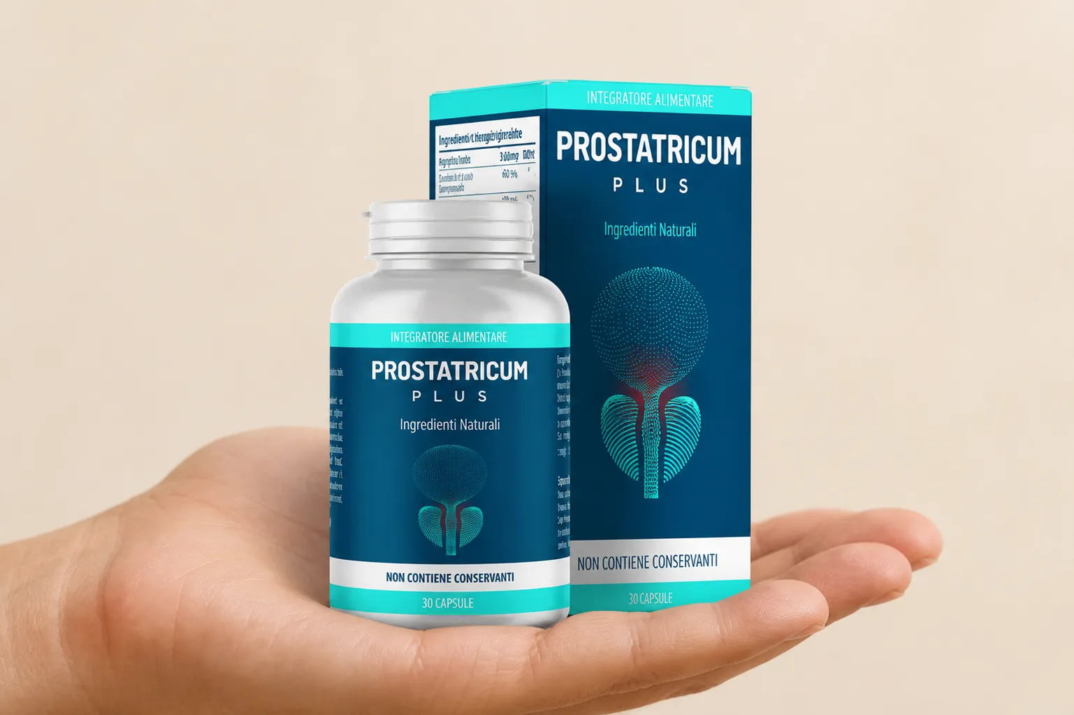 Prostatricum PLUS — Verpackung in der Hand