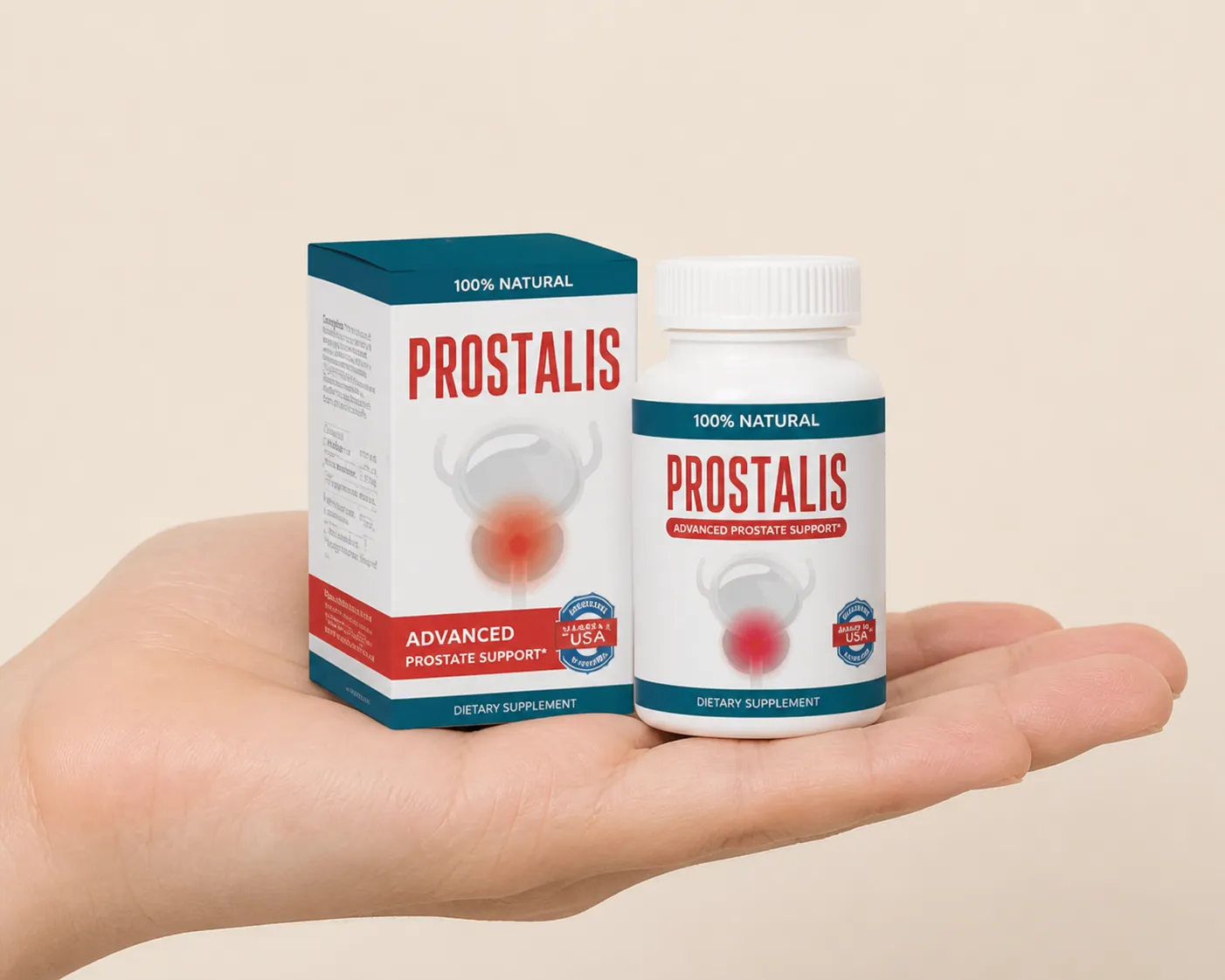 Prostalis — Verpackung in der Hand
