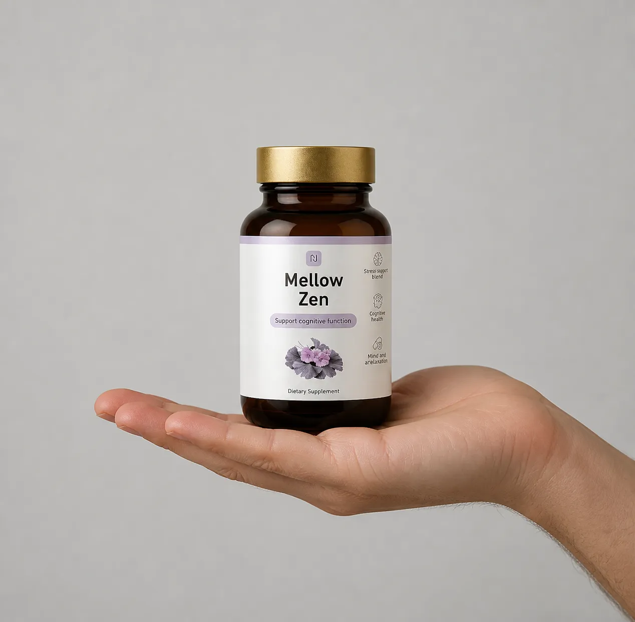 Mellow Zen — Verpackung in der Hand