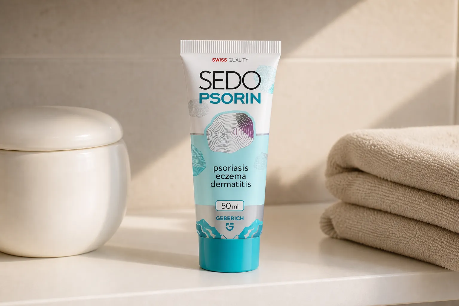 Sedopsorin — Verpackung im Alltag