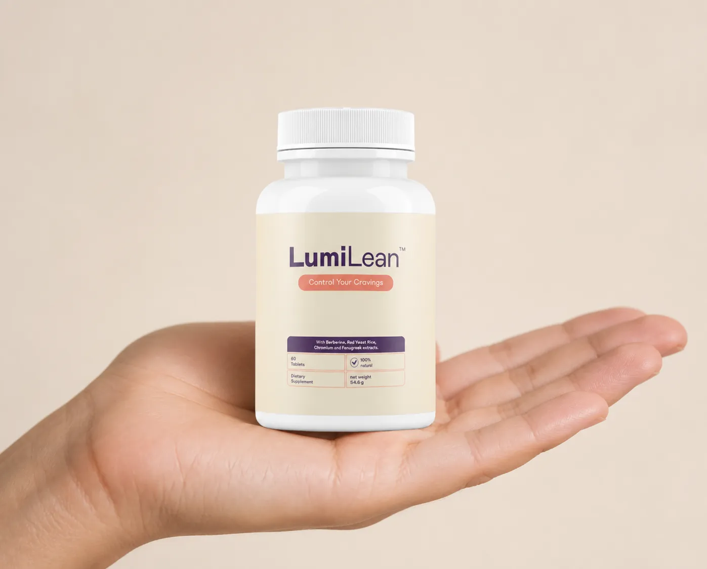 LUMILEAN — Verpackung in der Hand