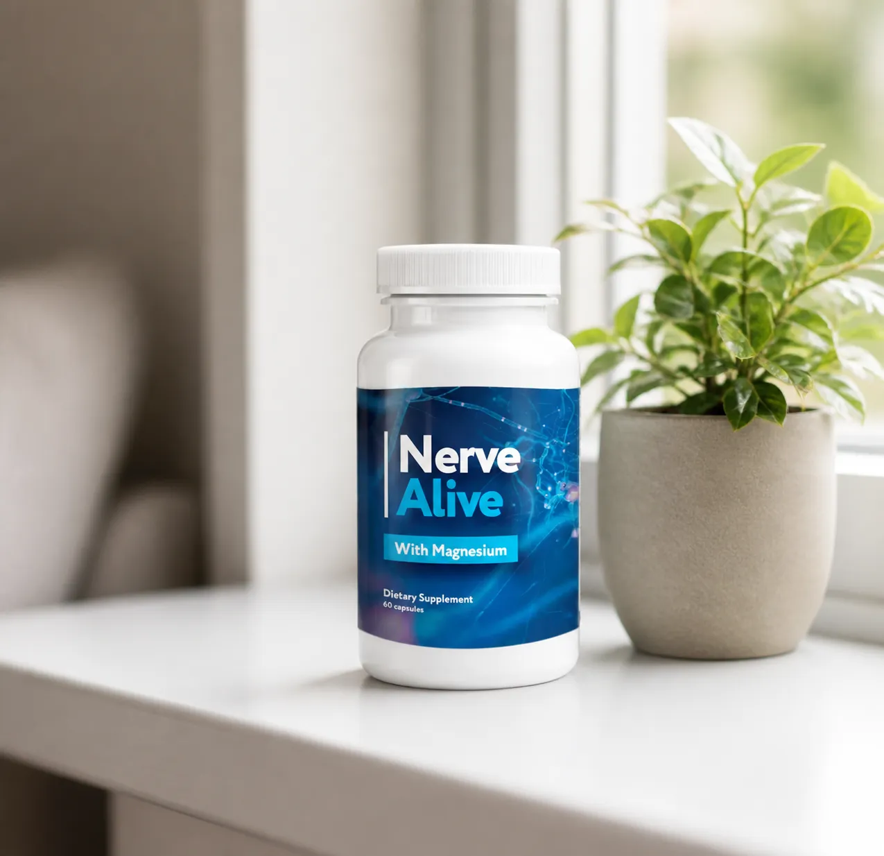 NerveAlive — Verpackung im Alltag