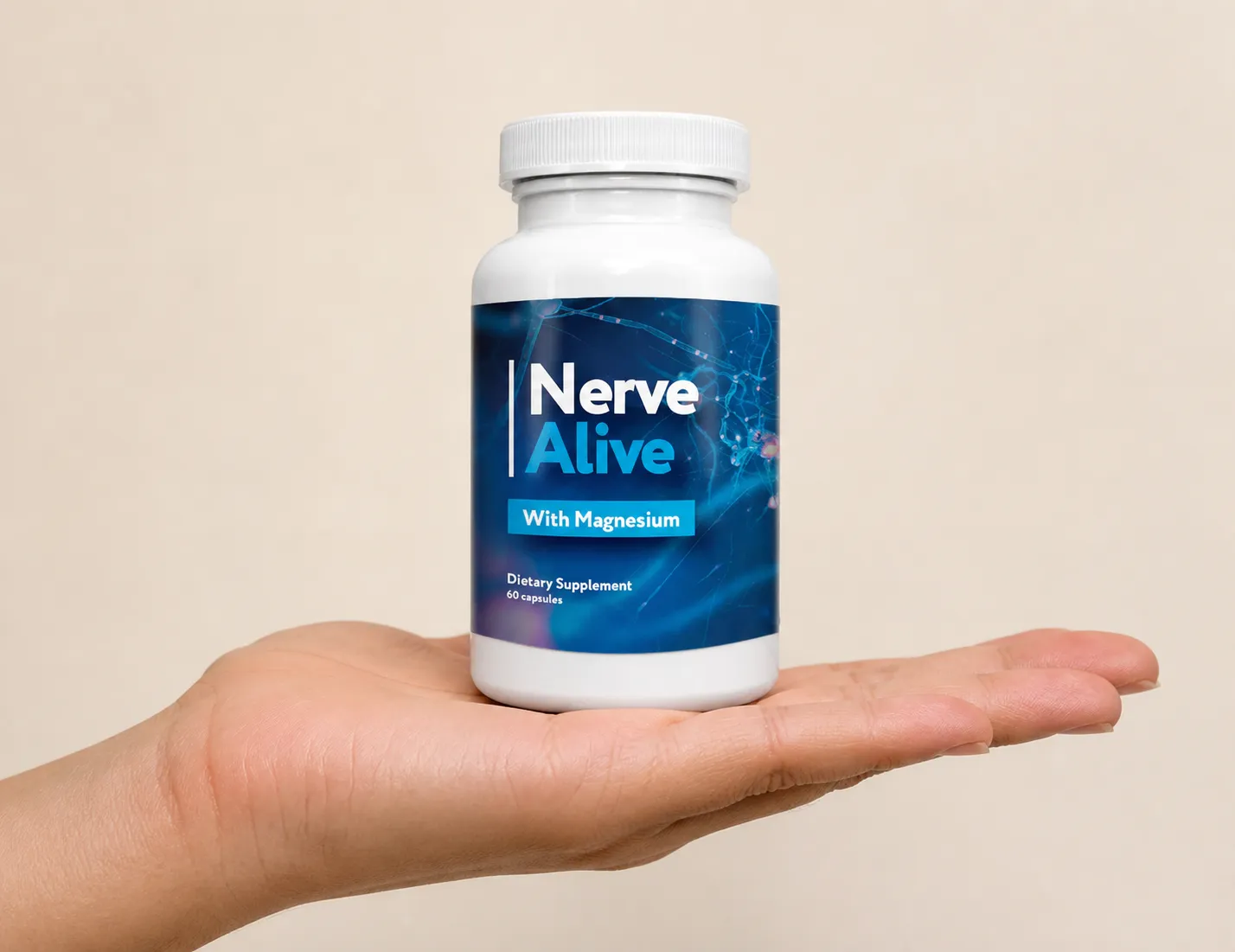 NerveAlive — Verpackung in der Hand