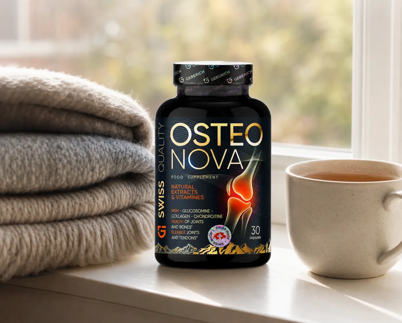 OsteoNova — Verpackung im Alltag