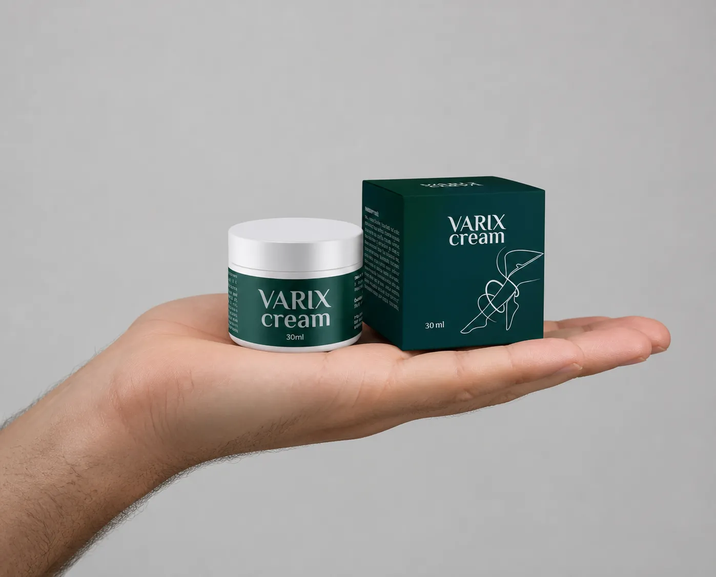 Varix cream — Verpackung in der Hand