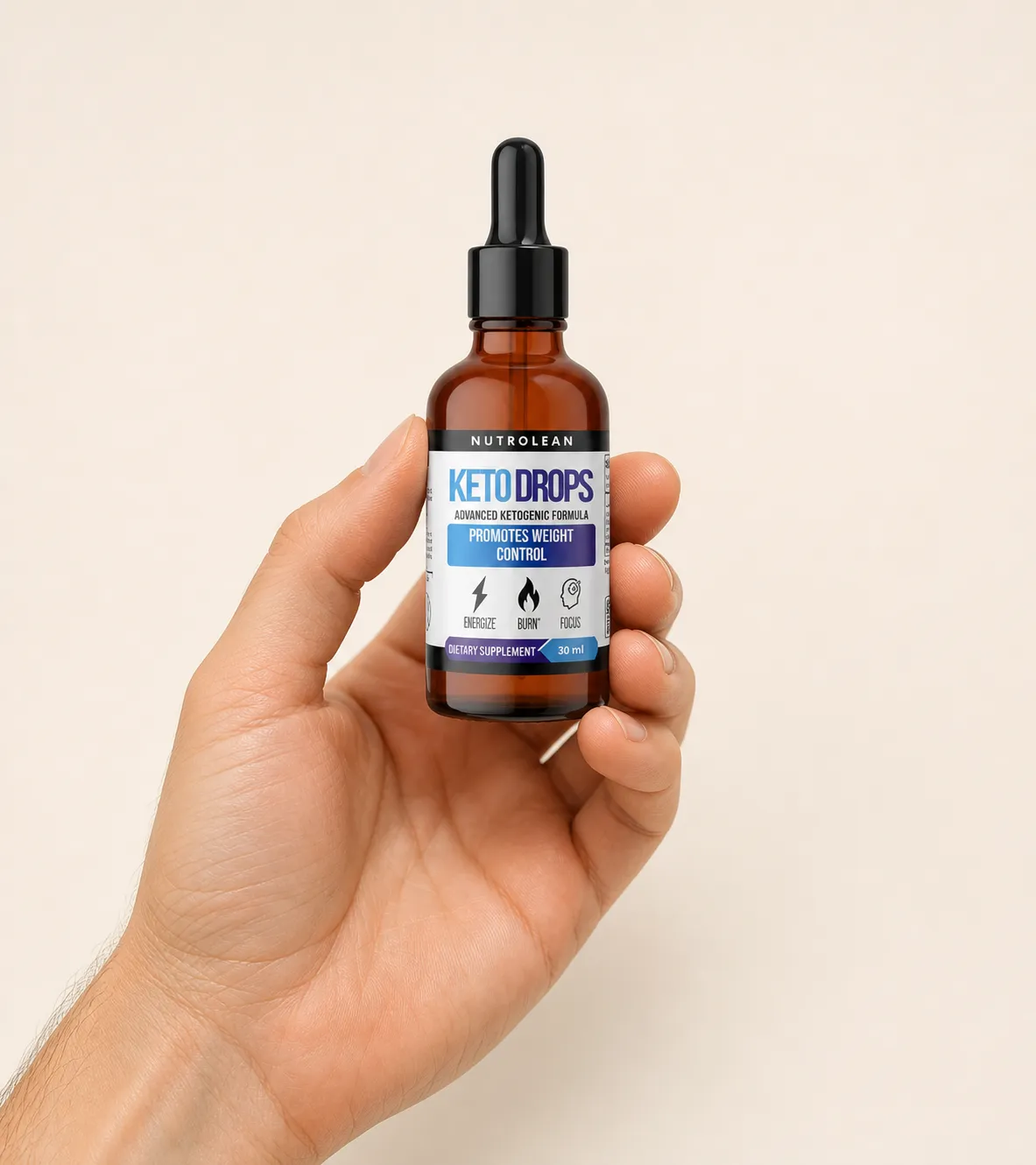 Nutrolean — Verpackung in der Hand