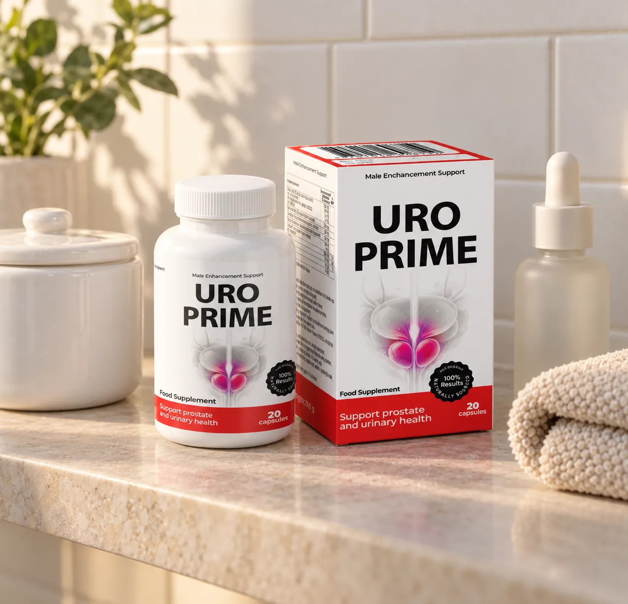 UroPrime — Verpackung im Alltag