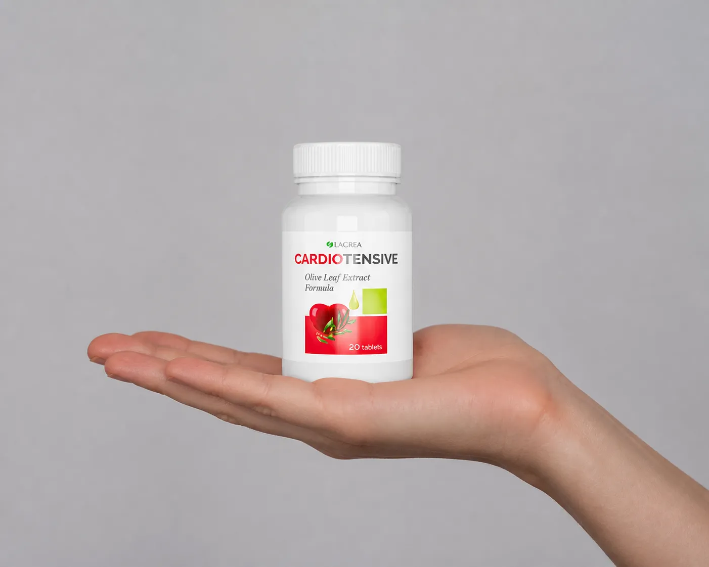 Cardiotensive — Verpackung in der Hand