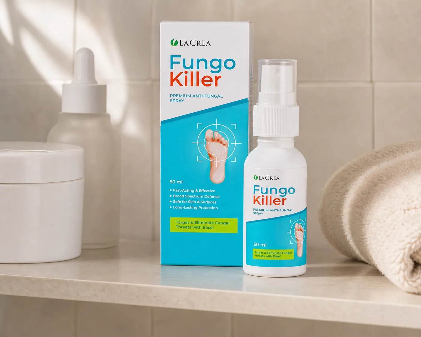 Fungokiller — Verpackung im Alltag