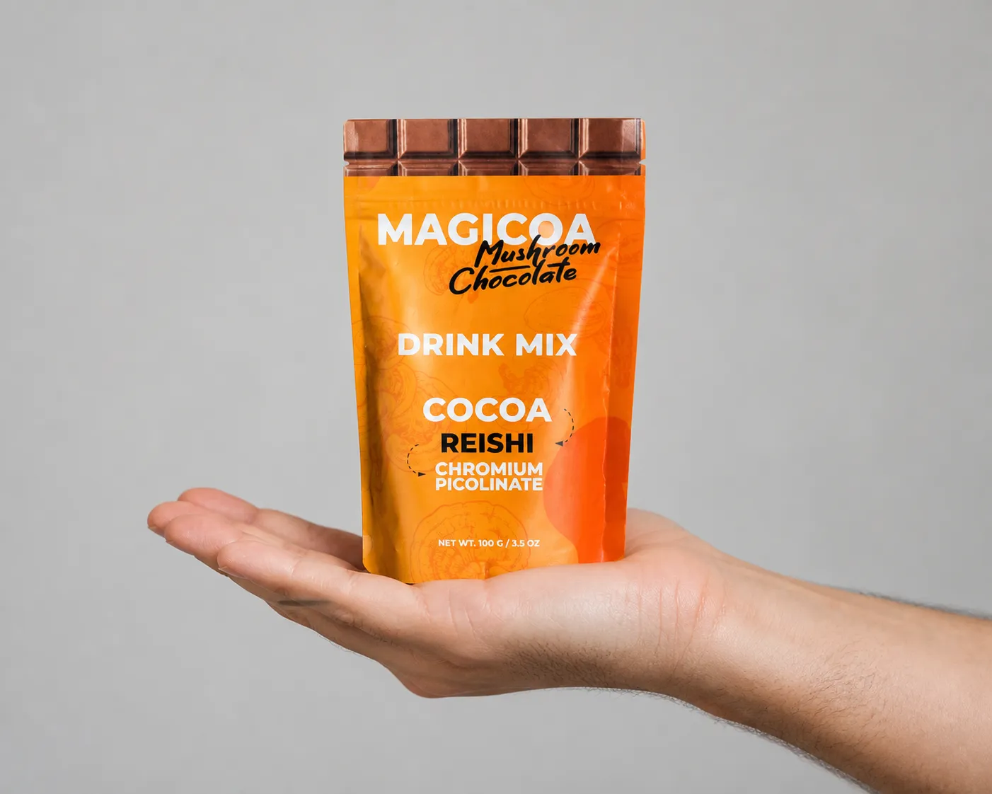 Magicoa — Verpackung in der Hand
