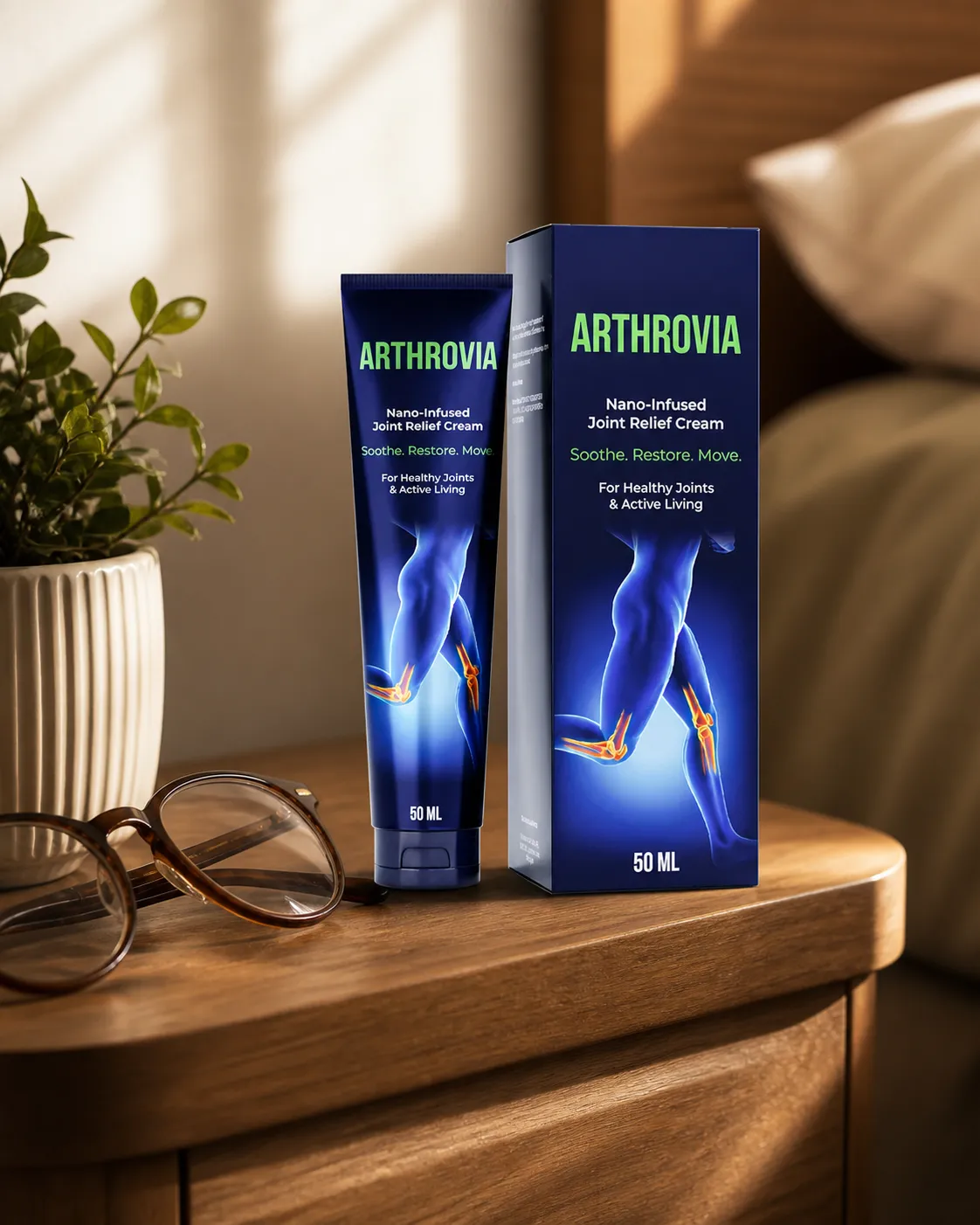 Arthrovia — Verpackung im Alltag