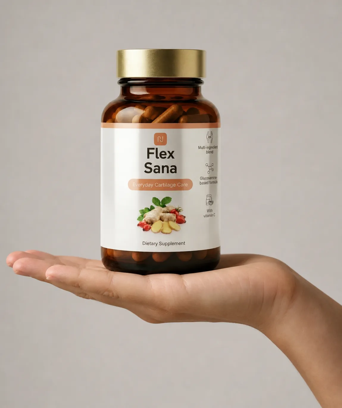 Flex Sana — Verpackung in der Hand