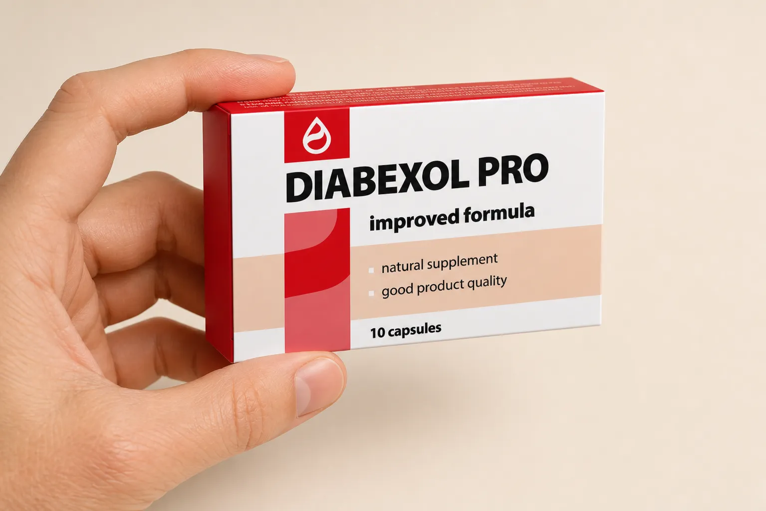 Diabexol Pro — Verpackung in der Hand