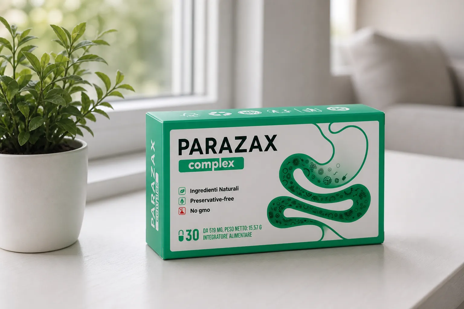 Parazax — Verpackung im Alltag
